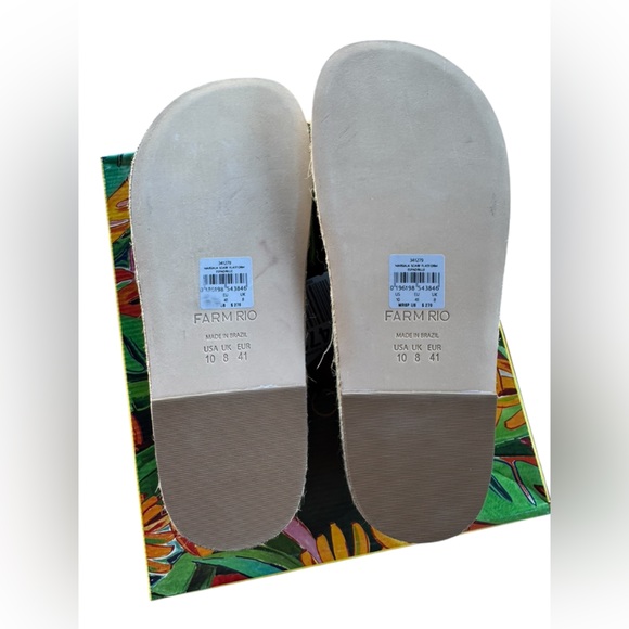 Farm Rio Scarf Raffia Platform Sandals - Picture 13 of 16